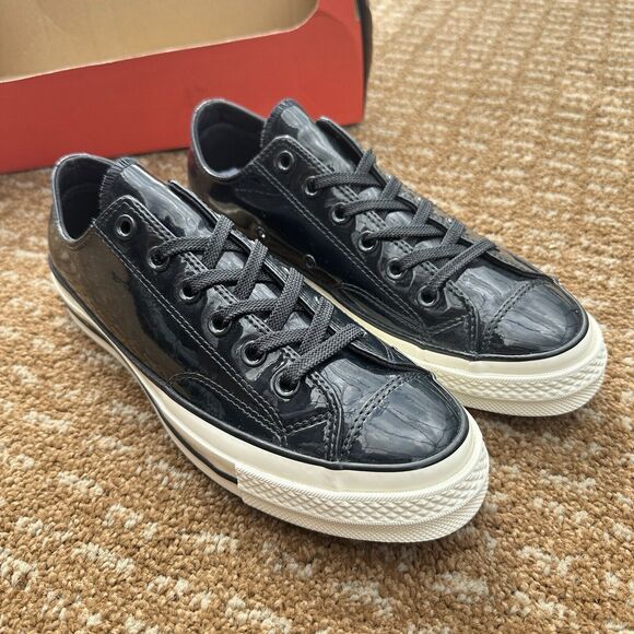 Converse Chuck 70 Ox Black Patent Women’s Athletic Shoes 162438C main image 10